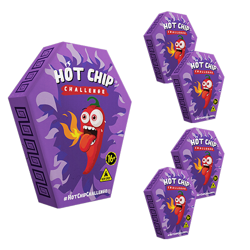 5x HOT-CHIP Challenge Tree Pack 2,5 g (7,9 €/pc) | Real Chilli